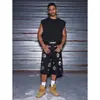 Talla europea [Cruzado para Hombre] Shorts de mezclilla para hombre, sin elasticidad, estilo callejero, nueva colección primavera/verano