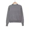 Cardigan Jacket de Malha Elegante e Simples com Gola V, Manga Longa, Padrão de Diamante, Botões Únicos para Mulheres - Nova Moda Outono 2025