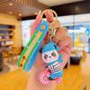 Ciclismo panda Net boneca animal vermelha bonito mochila pequeno pingente chaveiro dos desenhos animados chaveiro pingente atacado