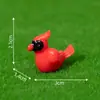 Micro-Paisaje Creativo Realista Loro y Oso Negro Figuras Lindos Adornos Jardinería DIY Decoración Accesorios para Colgar Pequeños Adornos