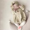 Liquidación de Tallas Descontinuadas 5: Ropa Coreana de Otoño para Niños, Lindo Mameluco de Bebé con Ciervo y Volantes Florales