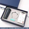 Caneca de café Lock&Lock de alta qualidade e elegante, protetor de pescoço, conjunto de presente power bank, um presente corporativo de alta qualidade e prático para clientes