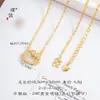 Mesmo estilo da Puzuo Gold Shop ouro de areia concha branca cravejada de diamante Hello Kitty colar brincos feminino requintado doce fofo joias do gato KT