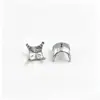 Aleación de Titanio ASTMF-136 Aleación de Titanio 8 mm, 8.3 mm Base Redonda Vacía Ajuste Titanio G23 Rosca Interna Joyería para Piercing Cabeza