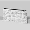 Bolsa de lona com grafite nova da Amazon estojo para lápis de colorir DIY infantil bolsa de cosméticos lavável porta-moedas para fotos