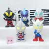 Nuevo llavero colgante de Ultraman, Caja sorpresa de figura de Ultraman Tiga y Tyro, Llavero de coche de Ultraman