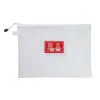 Bolsa para bolígrafos de estudiante de malla de nailon transparente, bolsa para asignaturas con cremallera, bolsa para información de exámenes, bolsa de almacenamiento, bolsa de oficina, bolsa para documentos