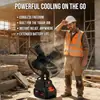 Ventilador Elétrico de Comércio Exterior de 8 polegadas para Uso Externo Transfronteiriço, Ventilador com Bateria de Lítio de Longa Duração, Multifuncional, Alta Potência, Velocidade Ajustável