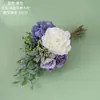 Ramo de Flores de Té Artificiales, Decoración del Hogar, Pared de Rosas para Bodas, Flores Falsas, Plantas Verdes Transfronterizas Estilo Ins, Ramo de Flores de Mano