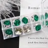 Cristal K9 Lapidado 8mm Esfera Quadrada Diamantada Lisa Empilhável Decorações de Nail Art Premium Deslumbrantes de Alta Qualidade