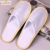 Pantuflas Desechables Personalizadas para Hotel y Casa de Huéspedes con Suelas de Felpa Antideslizantes Venta al por Mayor Pantuflas Personalizadas