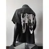 Camisa Retro 2026 para Hombre Ropa de Verano Estilo Hong Kong Estudiante Holgada Diseño de Nicho Interesante Ropa Nueva para Hombre [Fabricante]