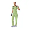 Roupas de trabalho bordadas personalizadas feitas de tecido TR grosso, uniformes de enfermeiro estampados, peças laváveis à mão disponíveis para exportação em massa e dropshipping