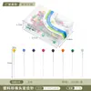 Acessórios de Costura para Joias DIY Feitos à Mão Agulha de Posicionamento 4mm Colorida Cabeça Branca de Vidro Pino de Pérola 38mm Atacado