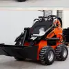 Exportar miniescavadeira HT380, miniescavadeira multiuso mini empilhadeira para limpeza de lixo e transporte de areia e cascalho