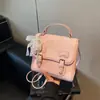 Mochila Escolar Feminina Versátil da Moda, Estilo Coreano, Mochila Pequena Leve e Moderna para Viagem