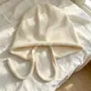 Gorro de punto para mujer, otoño e invierno, cálido, estilo coreano, hace que la cara se vea más pequeña, gorro de lana, adecuado para circunferencia de cabeza grande, versátil, protección para los oídos, gorro para clima frío