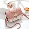 Bolso Cruzado de un Solo Hombro 2025 Nuevo Popular Moda Versátil Estampado con Pedrería de Cisne Bolso de Mano Mini para Mujer Dulce