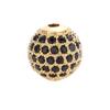 Direto da Fábrica cobre micro incrustado zircônia acessórios de joalheria DIY espaçador redondo zircônia com contas micro incrustado pulseira bola de zircônia