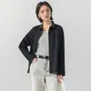 Camisa de Manga Larga para Mujer Otoño e Invierno con Botones Ocultos