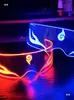 Óculos Luminosos de Bar Óculos Luminosos de LED Boate KTV Nezha Ao Bing Óculos Luminosos Mosaico Engraçados e Legais