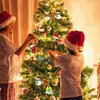 Adornos Navideños de Madera Transfronterizos, Manualidades de Madera en Blanco sin Terminar Hechas a Mano, Piezas de Madera para Decoraciones de Fiesta