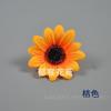 Simulação cabeça de girassol 7CM girassol pequeno faça você mesmo adereços para fotos à beira-mar guirlanda flor de pulso para dança flores para chapéu