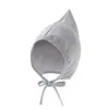Sombrero de bebé para comercio exterior, primavera y otoño, sombrero fetal, sombrero de bruja lindo para recién nacidos, niños y niñas, sombrero con cordón para protección de orejas de bebé