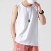 Camiseta sin mangas, chaleco holgado para hombre, ropa exterior de marca de moda, camiseta deportiva de manga corta para niño, estilo fino de verano a la moda.