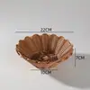 Cesta de Armazenamento Pequena de Rattan Sintético para Frutas Cesta de Armazenamento Trançada Cesta de Lanches para Restaurante Cesta para Batatas Fritas Cesta de Armazenamento para Mesa Venda por Atacado
