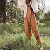 Ropa Europea y Americana 2023 Ebay Amazon Estación Independiente Más Vendido Pantalones con Bolsillo de Solapa con Cremallera Pantalones con Tirantes Mono Peto