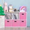 Caja de Almacenamiento Cuadrada Caja de Almacenamiento para Cajón de Armario de Dormitorio Plegable Cesta de Almacenamiento para Miscelánea Caja de Almacenamiento para Estantería de Libros de Biblioteca
