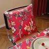 Nueva funda de almohada de estilo chino de algodón y lino con estampado de flores y pájaros, cojín suave para la cama, almohada de oficina, almohada para sofá de sala de estar