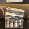 Caja de Almacenamiento de Mascarillas Cosméticas Transparente de Escritorio Acrílica de Plástico Lujo Accesible Producto para el Cuidado de la Piel Cesta de Almacenamiento de Snacks