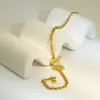 Moda Mujer Lazo Incrustado Circonita Cobre Chapado en Oro de 22K Joyería Pulsera de Mariposa