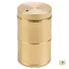 Porta Palillos de Cobre Puro con Junta de Bambú Caja de Palillos Simple para el Hogar Portátil para Dormitorio Comedor Sala de Estar A prueba de Polvo Resistente a Caídas Palillos