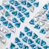 K9 Huazi corte boutique 12*13 ranura fondo puntiagudo decoración de diamante de corazón grande torcido Super flash cristal vidrio joyería para uñas