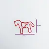 Clip de papel de caballo colorido clip de papel de animal clip de papel con forma creativa clip de papel lindo pin de metal transfronterizo