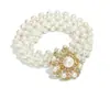 Cadena de cintura de perlas para mujer, de gran venta transfronteriza en Europa y América, dulce cadena de cintura fina de perlas elásticas con incrustaciones de diamantes de imitación de lujo al por mayor