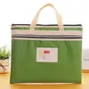 Bolsa de arquivo de estudante Bolsa portátil com zíper Bolsa de assunto de camada dupla Bolsa de papel de teste de livro Bolsa de armazenamento de capacidade