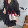 Bolsa Estilo Ballet Feminina 2025 Nova Moda Transversal Bolsa Pequena High-End Popular Elegante Bolsa de Mão Bolsa Balde