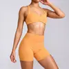 Conjunto Deportivo de Yoga Pilates Fitness ONER Transfronterizo A Prueba de Golpes Escote en V Profundo Espalda Sexy Hermosa Ropa para Fitness al Aire Libre