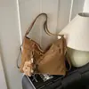 Bolsa Tote Casual Retrô da Moda Outono e Inverno Nova Bolsa Transversal de Ombro 2025 Bolsa Feminina da Moda de Grande Capacidade