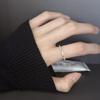 Anillo Delgado de Zafiro con Forma Especial de Estrella Corazón Diamante Brillante para Mujer Exquisito Apilable para Viajar Versátil Anillo con Incrustaciones de Zircón