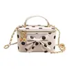 Bolso de Cadena Cuadrado con Lunares de Moda Modelo Nuevo 2026, Bolso Único y Elegante, Bolso Pequeño Cuadrado Cruzado Ligero para el Trabajo, Moderno