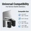 Soporte de Acero Inoxidable para Mopa y Escoba Montado en Pared, Sin Taladro Autoadhesivo Resistente Organizador para Baño Cocina