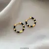 Pendientes Maillard Retro Ámbar Dorado 2025 Nuevo Estilo Popular Lujo Accesible Pendientes Elegantes de Gama Alta para Mujer