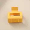 Pinza para el pelo sin costuras esmerilada de 5 cm, pinza de tiburón para la parte trasera de la cabeza femenina, pinza cuadrada simple, pinza para el pelo de tamaño pequeño, tocado