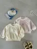 Sudadera de Conejo para Bebés y Niños Pequeños 2026 Primavera Nuevo Estilo Dibujos Animados Pulóver para Niñas Estilo Coreano Versátil Superior Clase A