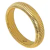 Pulsera de Acero de Titanio de Lujo Ligero Estilo Francés, Pulsera Elástica de Cuello de Cisne Estilo Ins Europeo y Americano, Joyería Lisa Chapada en Oro para Mujer